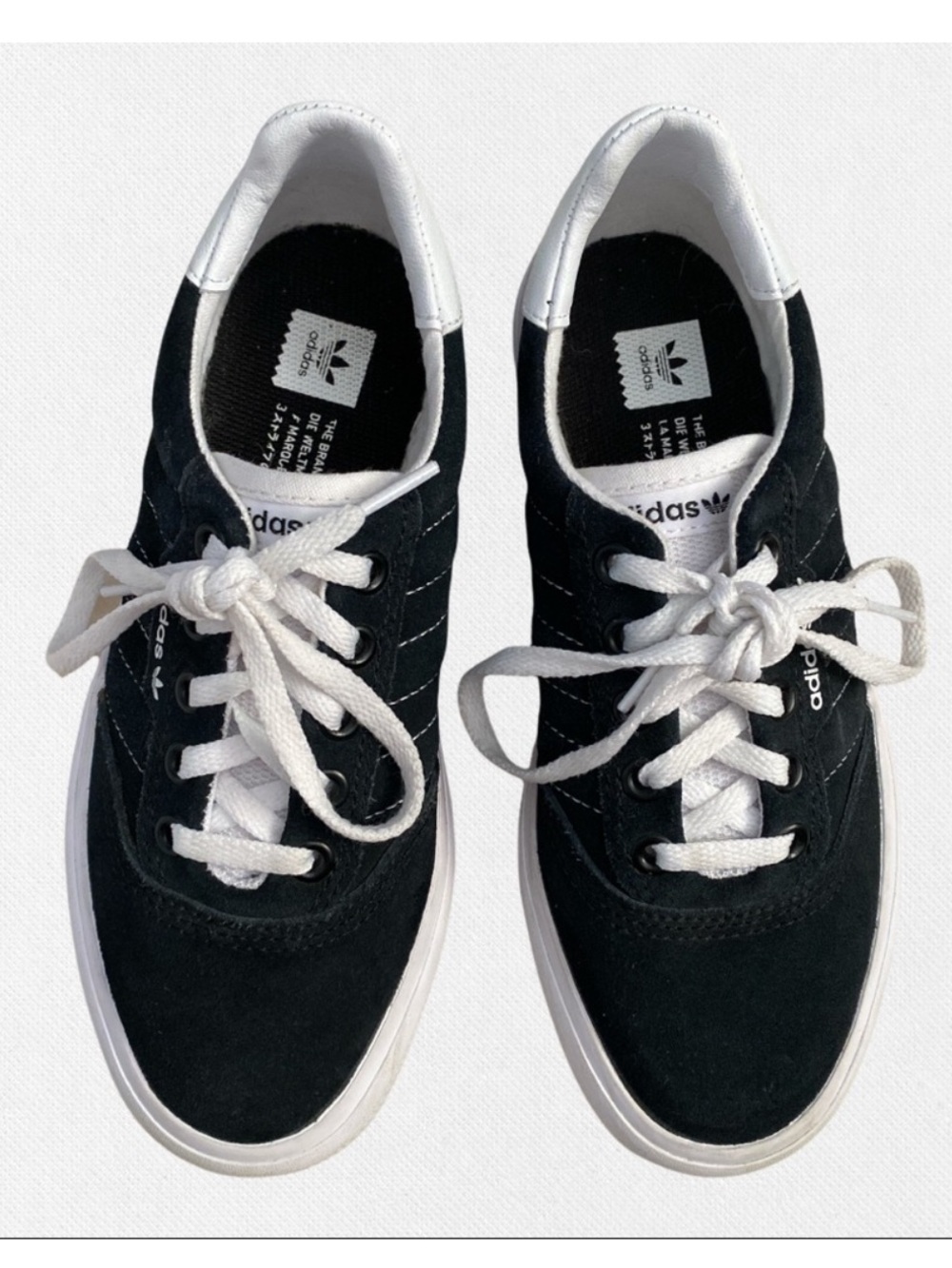 Adidas Original 3MC Black/White Suede Sneaker WMNS 5/ 3.5 Y